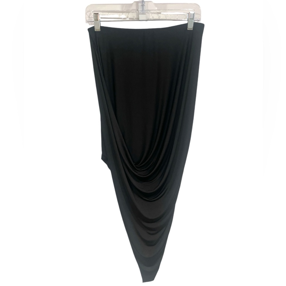 BEBE ASYM Mini Black Skirt Women's Size M